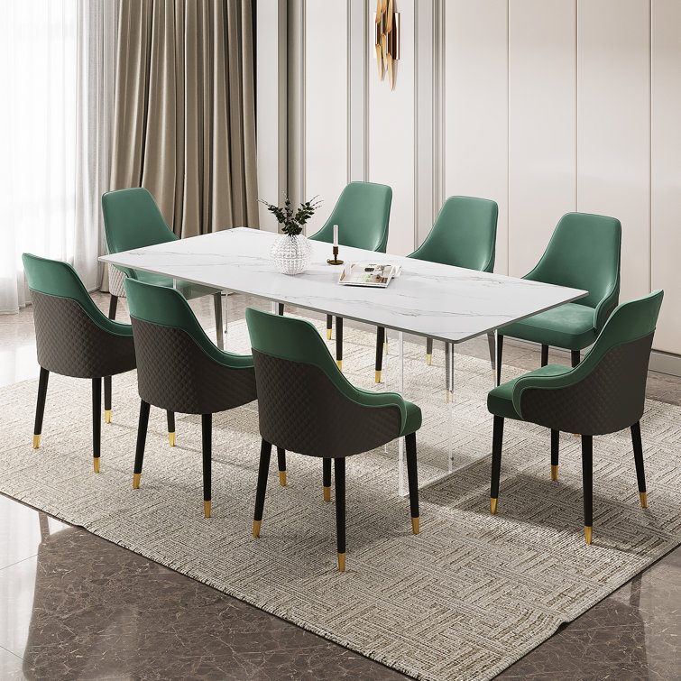 Granite dining outlet table 8 chairs